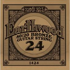 Струна Ernie Ball 1424 Earthwood 80/20 Bronze .024