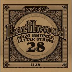 Струна Ernie Ball 1428 Earthwood 80/20 Bronze .028