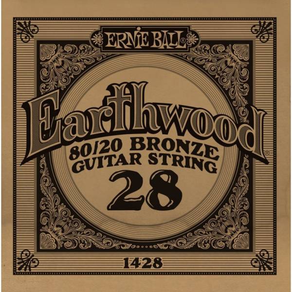 Струна Ernie Ball 1428 Earthwood 80/20 Bronze .028