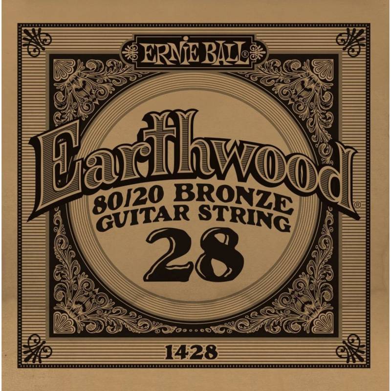 Струна Ernie Ball 1428 Earthwood 80/20 Bronze .028