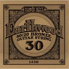 Струна Ernie Ball 1430 Earthwood 80/20 Bronze .030