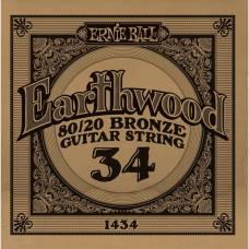 Струна Ernie Ball 1434 Earthwood 80/20 Bronze .034