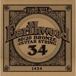 Струна Ernie Ball 1434 Earthwood 80/20 Bronze .034