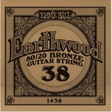 Струна Ernie Ball 1438 Earthwood 80/20 Bronze .038
