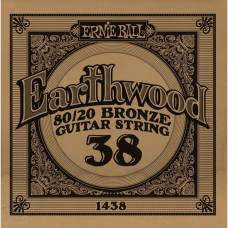 Струна Ernie Ball 1438 Earthwood 80/20 Bronze .038