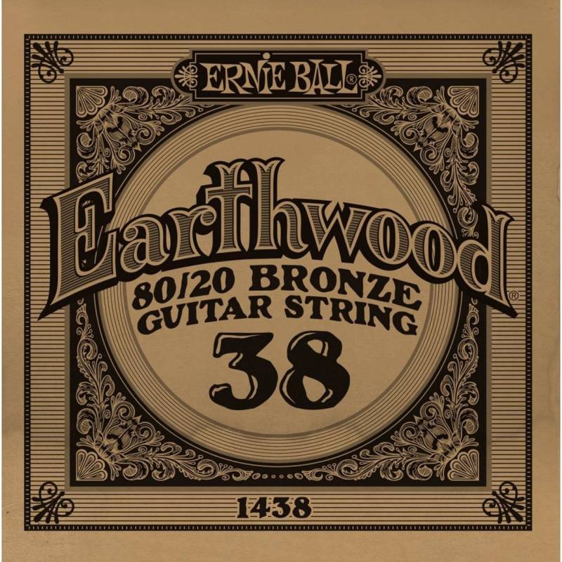 Струна Ernie Ball 1438 Earthwood 80/20 Bronze .038