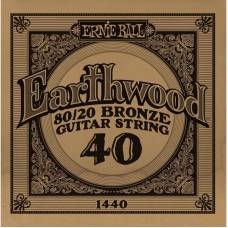 Струна Ernie Ball 1440 Earthwood 80/20 Bronze .040