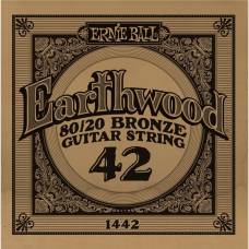 Струна Ernie Ball 1442 Earthwood 80/20 Bronze .042