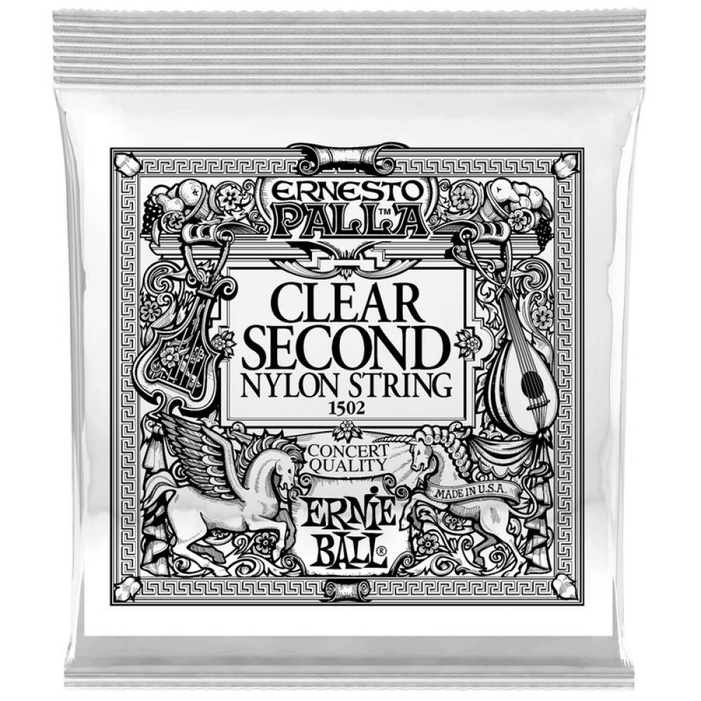 Струна Ernie Ball 1502 Clear 2nd Ernesto Palla Nylon .032