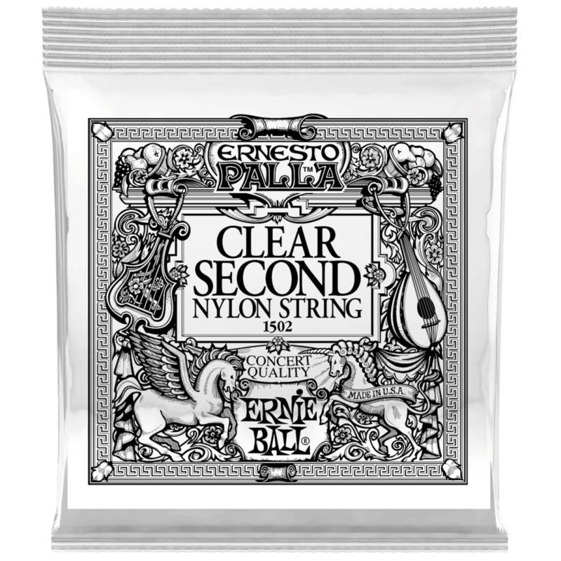 Струна Ernie Ball 1502 Clear 2nd Ernesto Palla Nylon .032