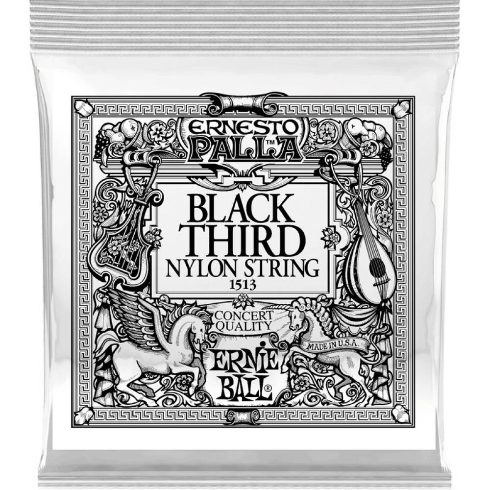 Струна Ernie Ball 1513 Black 3rd Ernesto Palla Nylon .040