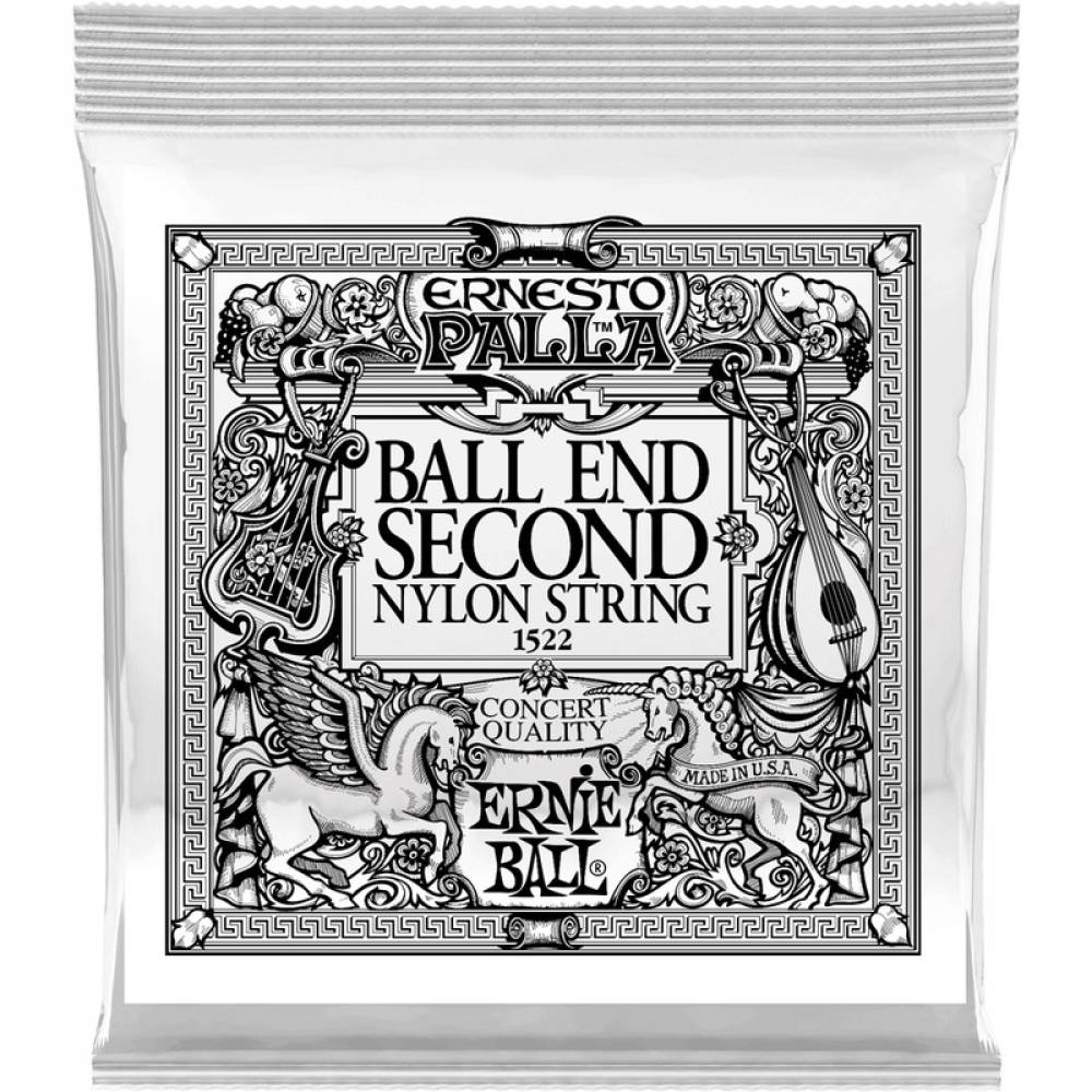 Струна Ernie Ball 1522 Black 2nd Ernesto Palla Nylon Ball End .032