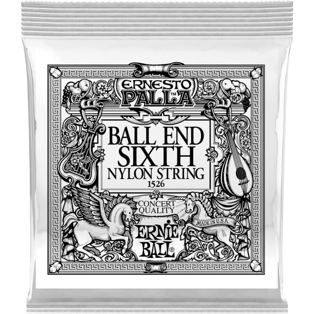 Струна Ernie Ball 1526 Gold 6th Ernesto Palla Nylon Ball End .042