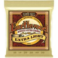 Струны для акустической гитары Ernie Ball 2006 Earthwood 80/20 Bronze Extra Light 10/50