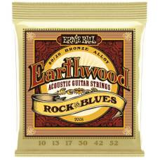 Струни для акустичної гітари Ernie Ball 2008 Earthwood 80/20 Bronze Rock and Blues 10/52