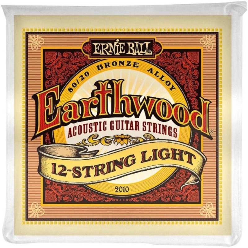 Струны для акустической гитары Ernie Ball 2010 Earthwood 80/20 Bronze 12-String Light 9/46