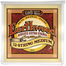 Струни для акустичної гітари Ernie Ball 2012 Earthwood 80/20 Bronze 12-String Medium 11/52