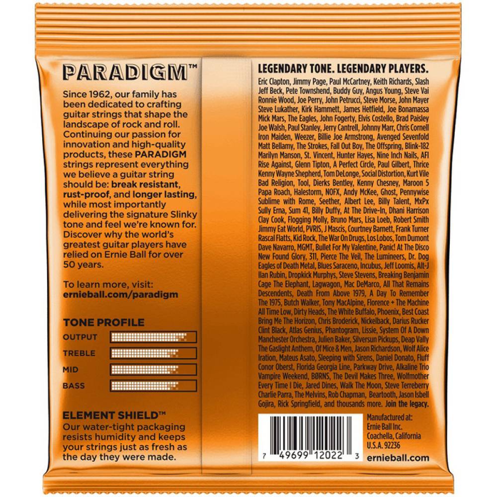 Струни для електрогітари Ernie Ball 2022 Paradigm Slinky 9/46