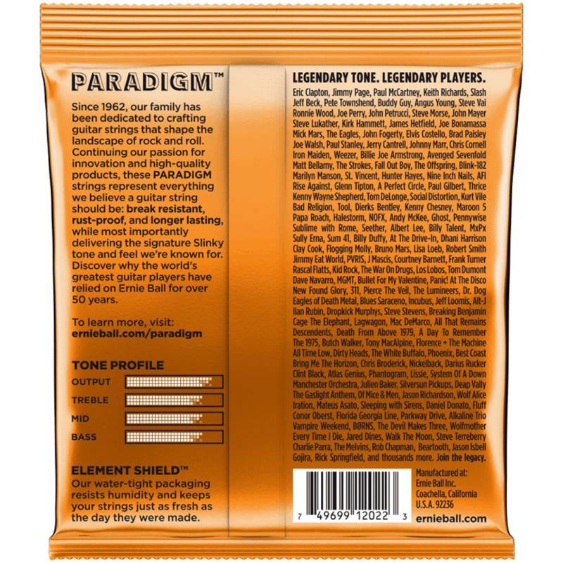 Струны для электрогитары Ernie Ball 2022 Paradigm Slinky 9/46