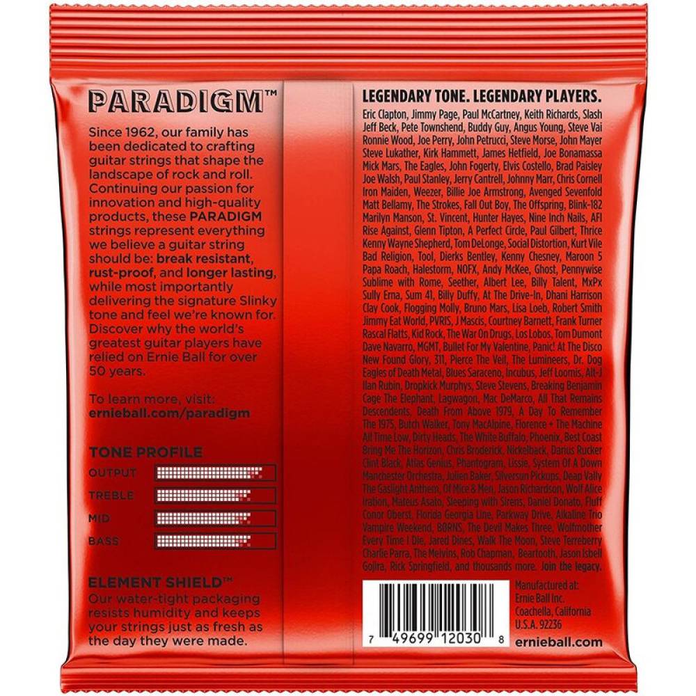 Струни для електрогітари Ernie Ball 2030 Paradigm Slinky 7 Strings 10/62