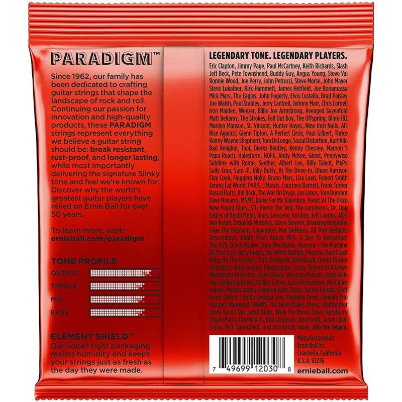Струны для электрогитары Ernie Ball 2030 Paradigm Slinky 7 Strings 10/62