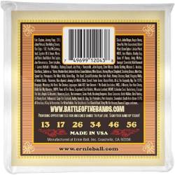 Струни для акустичної гітари Ernie Ball 2043 Earthwood 80/20 Bronze Silk and Steel Reguilar 13/56
