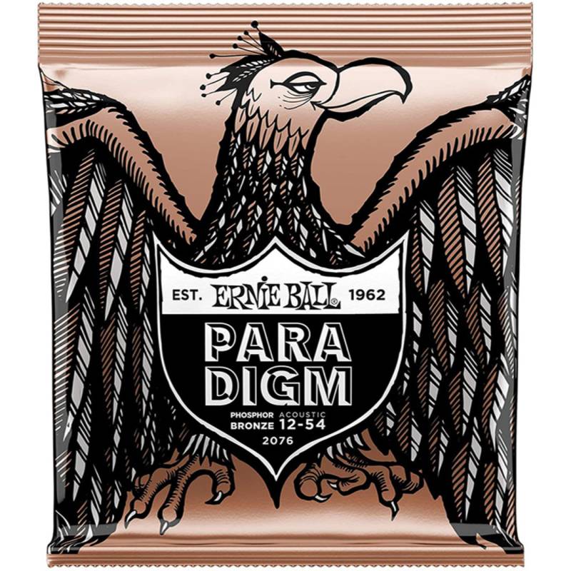Струны для акустической гитары Ernie Ball 2076 Paradigm Medium Light Phosphor Bronze 12/54