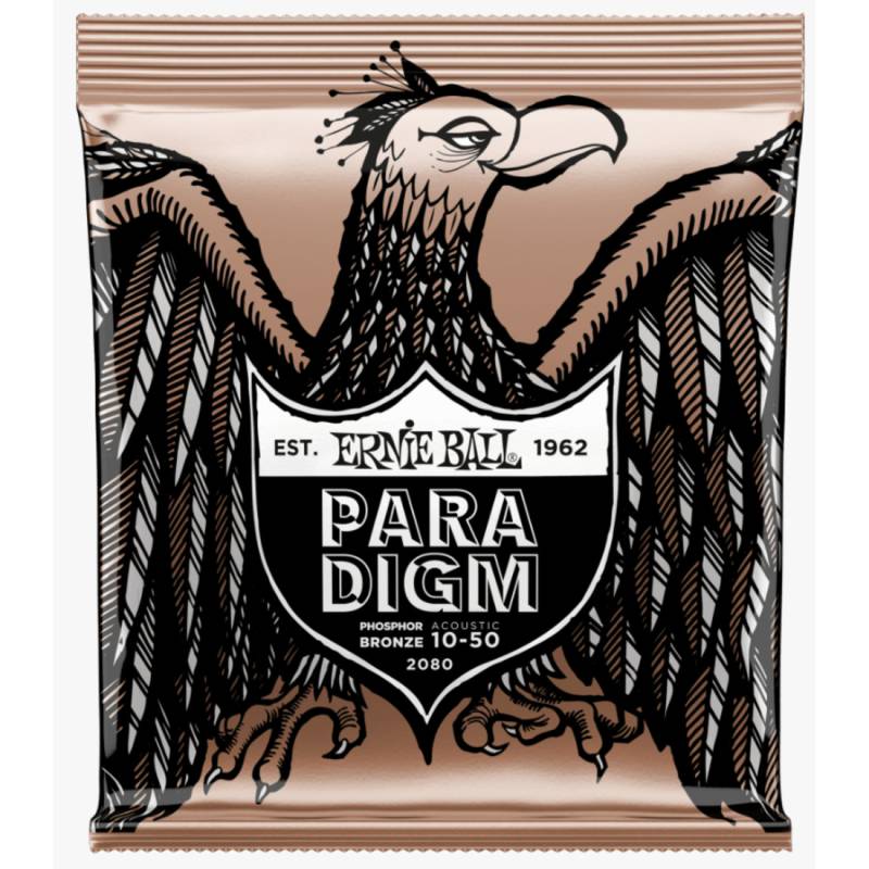 Струни для акустичної гітари Ernie Ball 2080 Paradigm Extra Light Phosphor Bronze 10/50