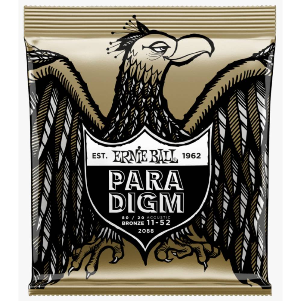 Струны для акустической гитары Ernie Ball 2088 Paradigm Light 80/20 Bronze 11/52