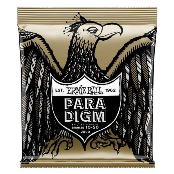 Струны для акустической гитары Ernie Ball 2090 Paradigm Extra Light 80/20 Bronze 10/50