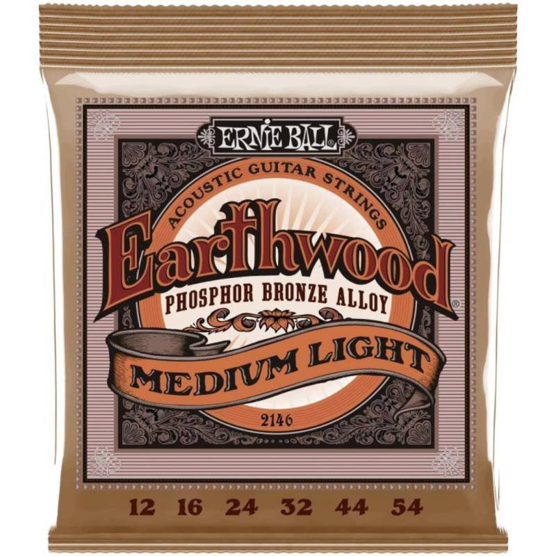 Струны для акустической гитары Ernie Ball 2146 Earthwood Phosphor Bronze 12/54