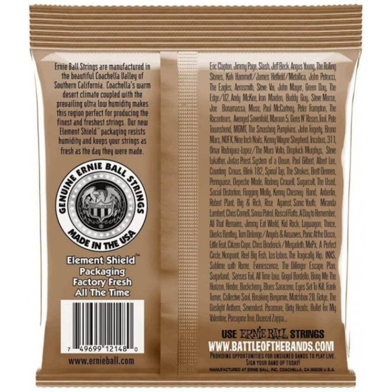 Струны для акустической гитары Ernie Ball 2148 Earthwood Phosphor Bronze 11/52