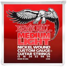 Струни для електрогітари Ernie Ball 2206 Medium Light Nickel Wound 12/54