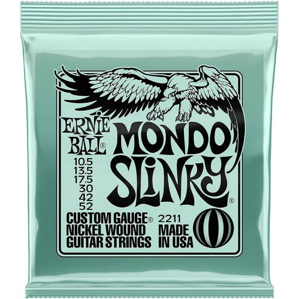 Струни для електрогітари Ernie Ball 2211 Mondo Slinky Nickel Wound 10.5/52