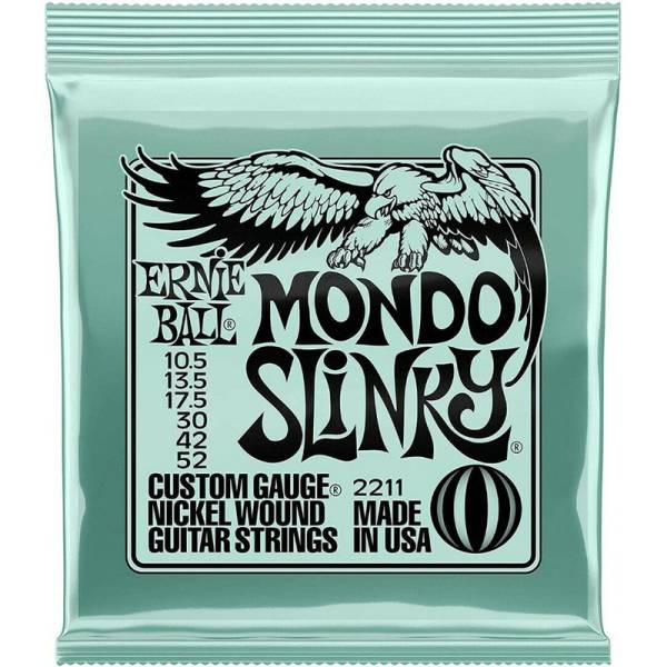 Струны для электрогитары Ernie Ball 2211 Mondo Slinky Nickel Wound 10.5/52
