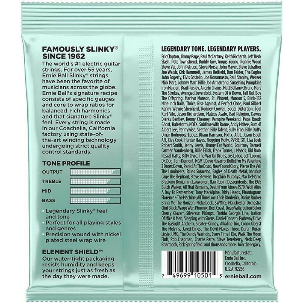 Струни для електрогітари Ernie Ball 2211 Mondo Slinky Nickel Wound 10.5/52