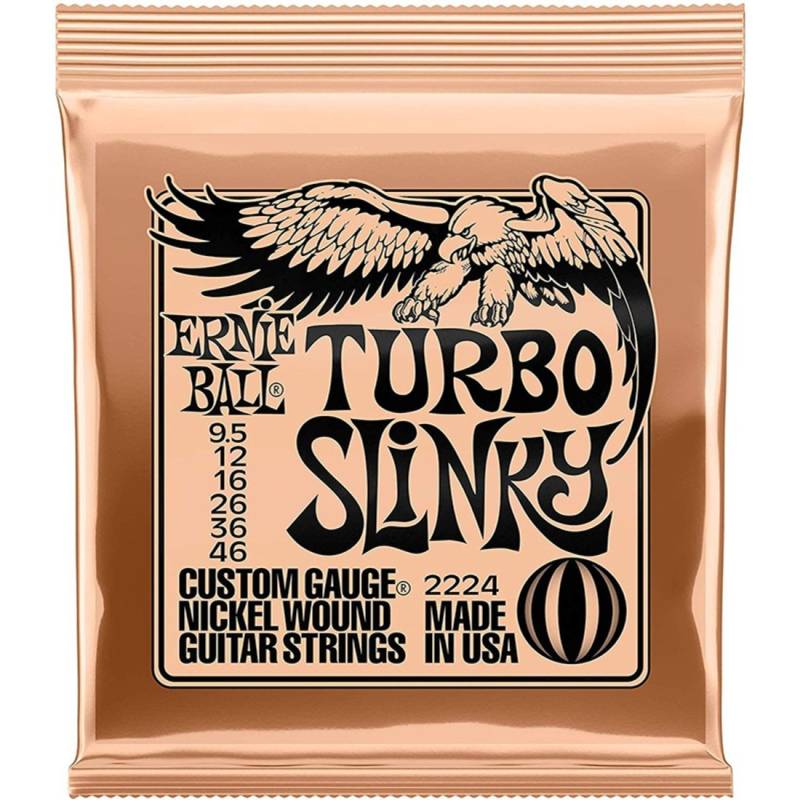 Струни для електрогітари Ernie Ball 2224 Turbo Slinky Nickel Wound 9,5/46