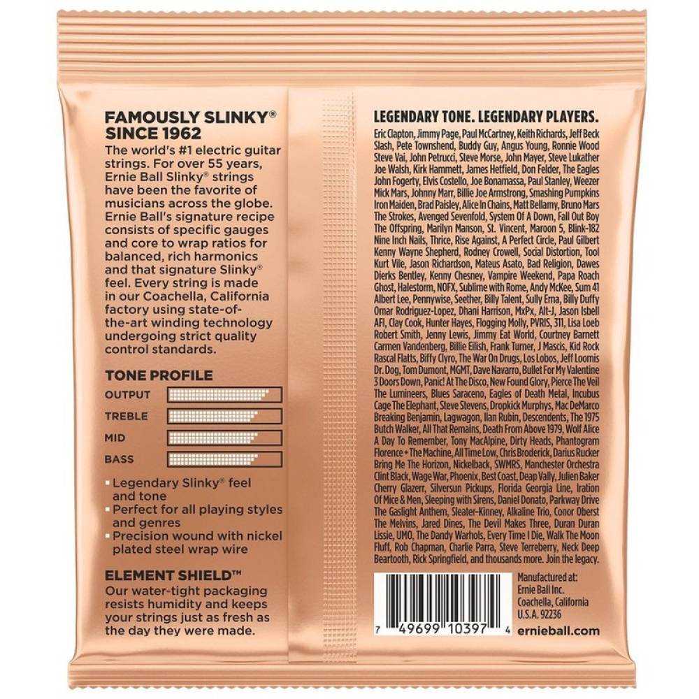 Струни для електрогітари Ernie Ball 2224 Turbo Slinky Nickel Wound 9,5/46