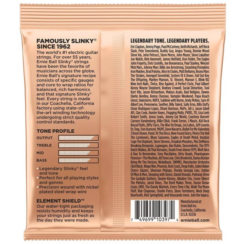 Струни для електрогітари Ernie Ball 2224 Turbo Slinky Nickel Wound 9,5/46