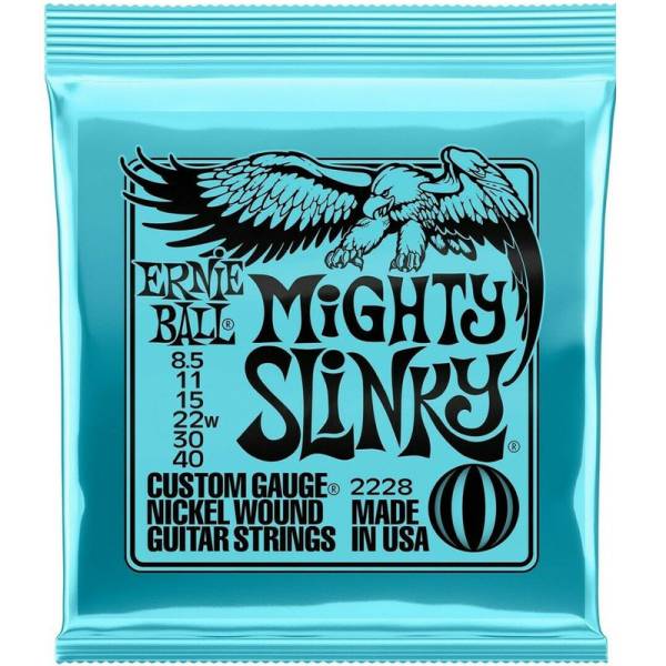 Струни для електрогітари Ernie Ball 2228 Mighty Slinky Nickel Wound 8.5/40