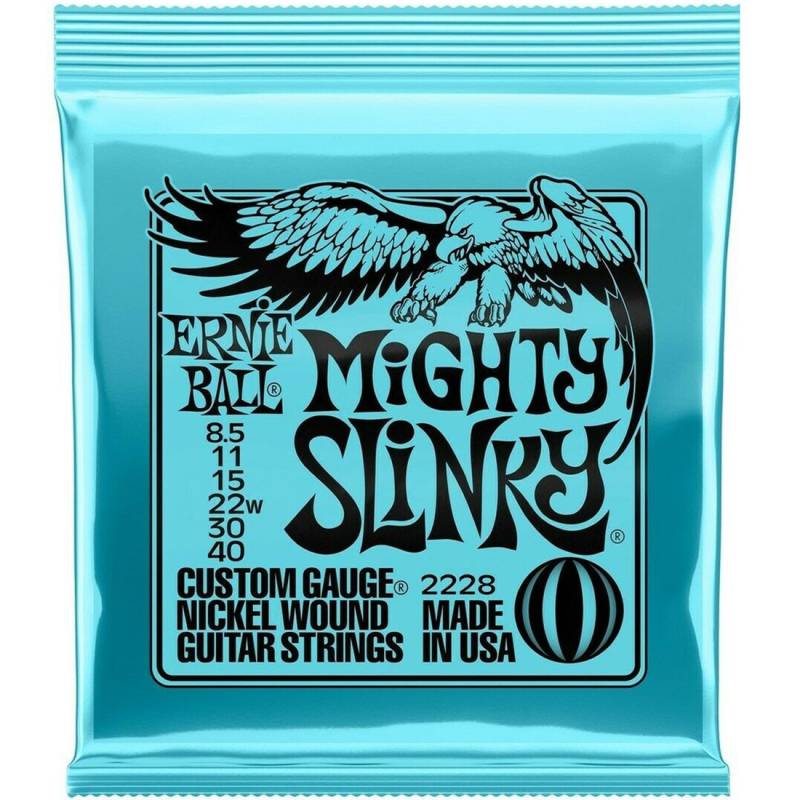 Струны для электрогитары Ernie Ball 2228 Mighty Slinky Nickel Wound 8.5/40