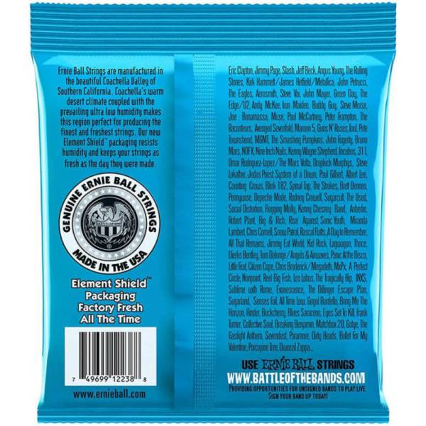 Струны для электрогитары Ernie Ball 2238 RPS-8 Reinforced Extra Slinky 8/38