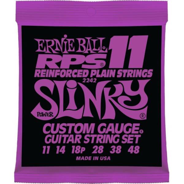 Струны для электрогитары Ernie Ball 2242 RPS-11 Reinforced Power Slinky 11/48
