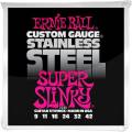Струны для электрогитары Ernie Ball 2248 Super Slinky Stainless Steel 9/42