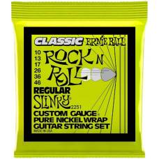 Струны для электрогитары Ernie Ball 2251 Classic Pure Nickel Regular Slinky 10/46