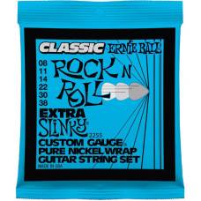 Струны для электрогитары Ernie Ball 2255 Classic Pure Nickel Extra Slinky 8/38
