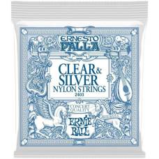 Струни для класичної гітари Ernie Ball 2403 Ernesto Palla Nylon Clear & Silver