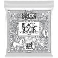 Струни для класичної гітари Ernie Ball 2406 Ernesto Palla Nylon Black & Silver