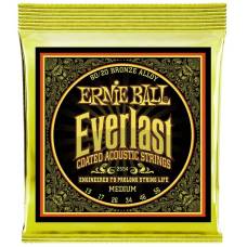 Струны для акустической гитары Ernie Ball 2554 Everlast 80/20 Bronze Medium 13/56
