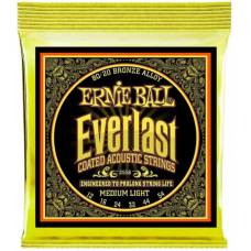 Струни для акустичної гітари Ernie Ball 2556 Everlast 80/20 Bronze Medium Light 12/54